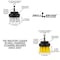 Drill Brush Power Scrubber By Useful Products 5 in W 5 in L Brush, Variety 2in-S-WY-QC-DB - alternate 6